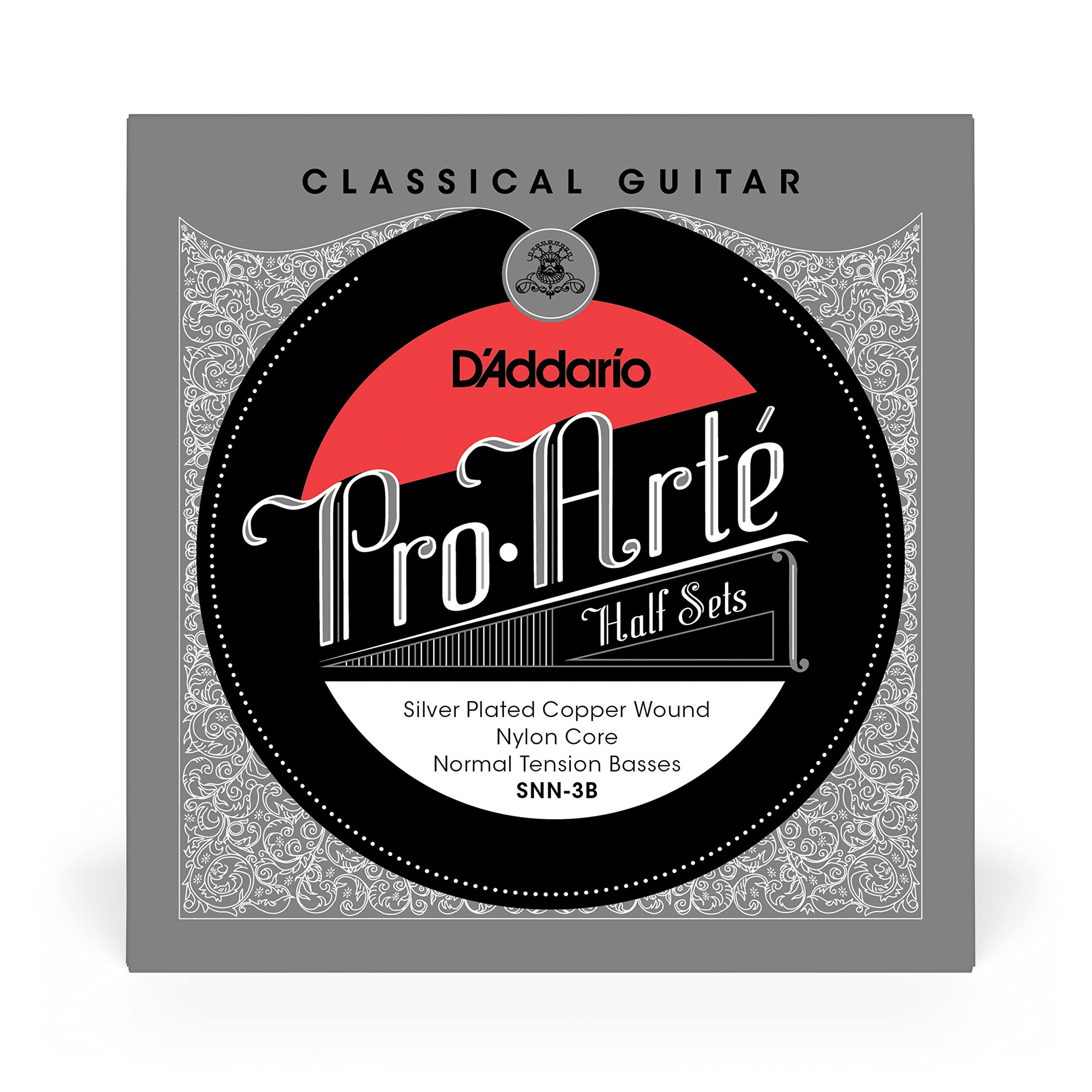 Classic Guitar Strings Bass String Half Set Nylon Core Silver Plated Copper Normal D Addario Pro-Arte SNN-3B []