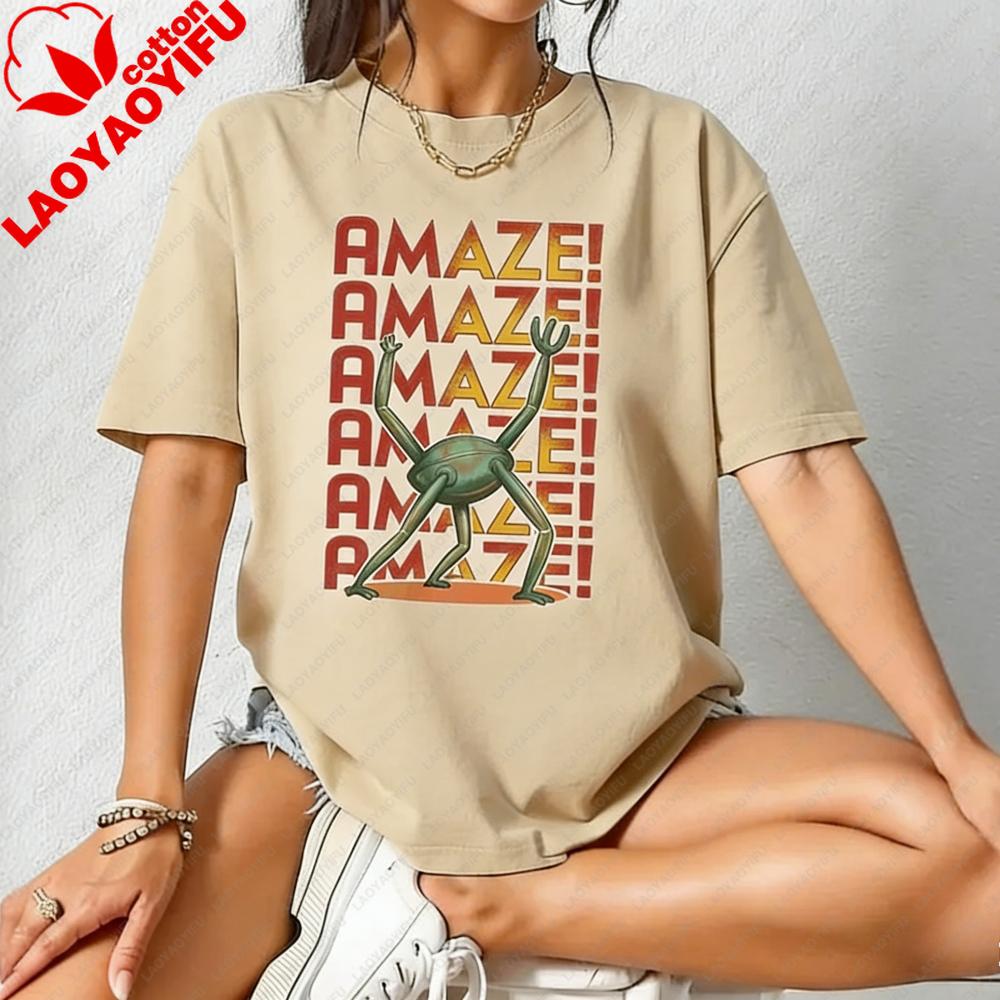 Amaze Amaze Amaze Shirt Project Hail Mary Rocky Inspired Sci Fi Tshirt Retro Style Book Lover Gift TShirt Unisex Unisex Cotton Tops