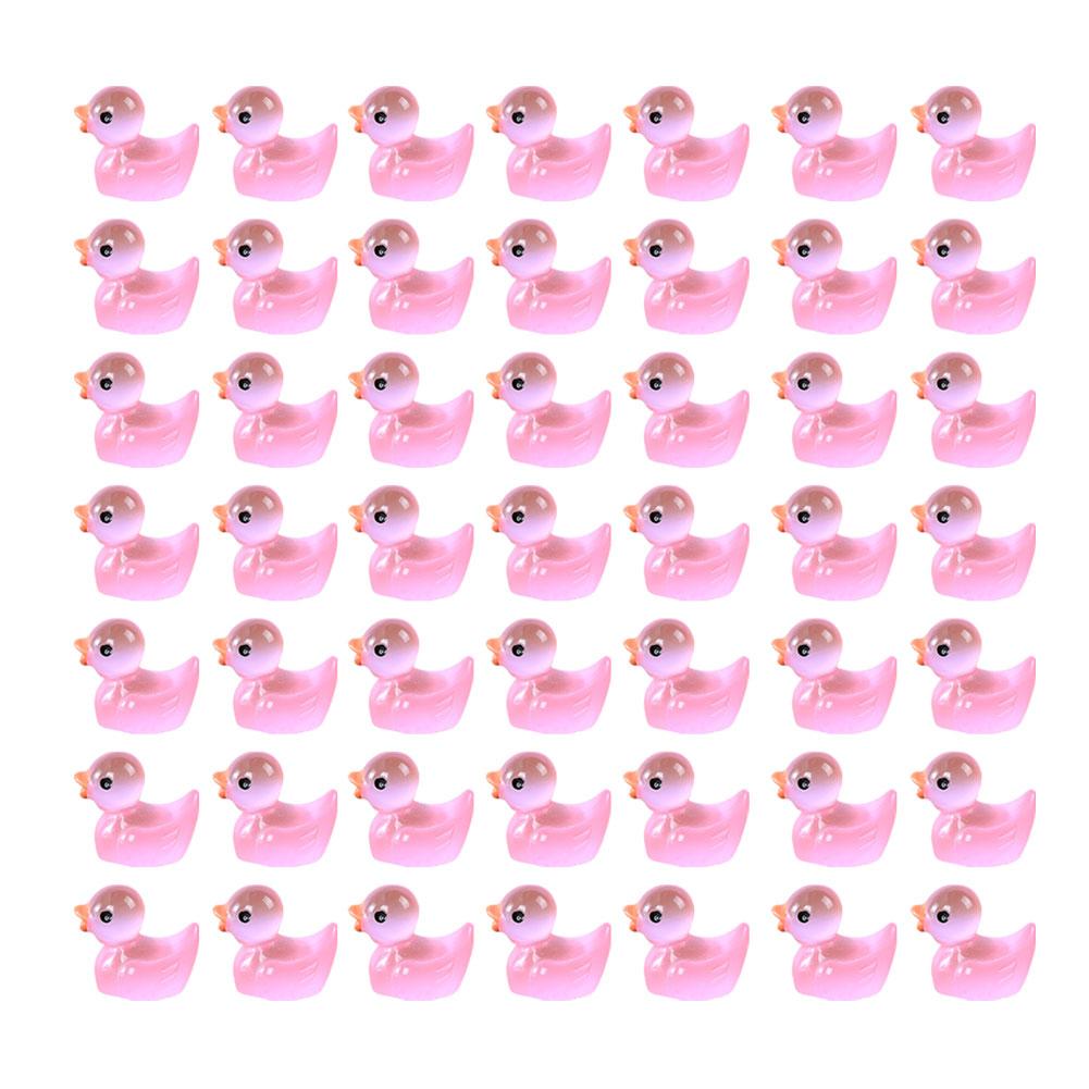 50/100/200PCS Resin Mini Duck Miniature Figurines Ornaments Tiny Duck Handicraft Micro Landscape Garden Crafts Home Decoration