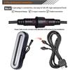 BlyilyB Oval Cargo Carrier Stop Turn Signals Tail Light Light Kit With Waterproof 4 Pin Grommets Wire Harness For Luggage Rack (Pack Of 2)