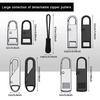 5/10/20Pcs Replacement Zipper Pulls Cord Extender/Zip Metal Pull For Backpacks Jackets Luggage Purses Handbags