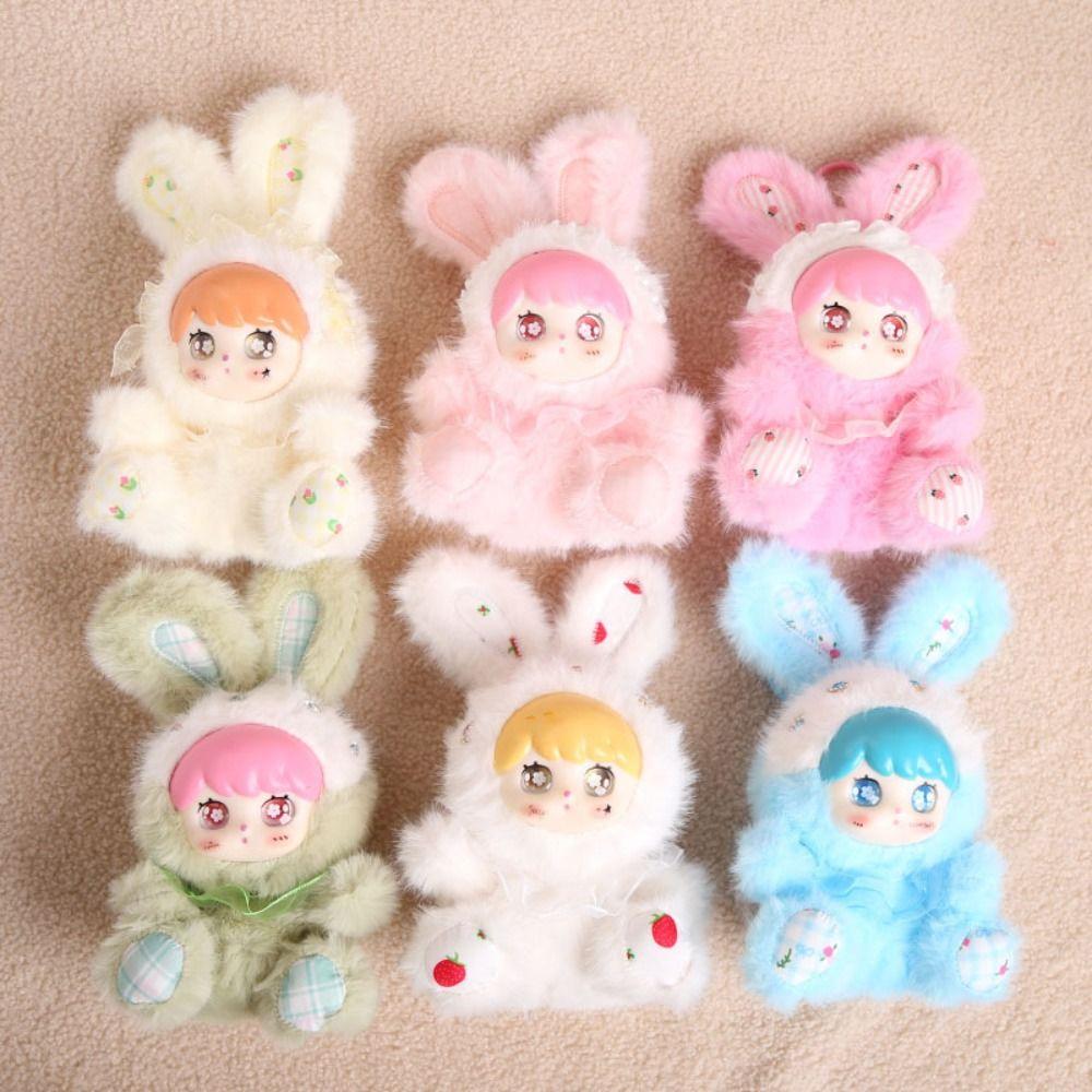 Hangings Decoration Bunny Pendant Bag Charm Vinyl Doll Toy Rabbit Plush Keychain  Jewelry Gift