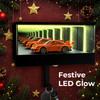 Infinite Garage Key Holder, Wall Mount Front Door Car Key Holder With Led, Glowing Garages Car Keys Holder