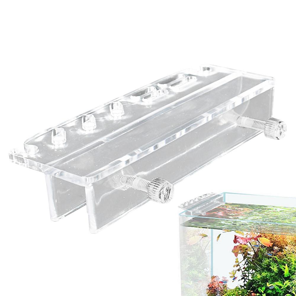Fish Tank Tool Organizer Aquarium Tweezers Organizer Rack Acrylic Water Plants Grass Maintenance Tool Holder Aquarium Rack