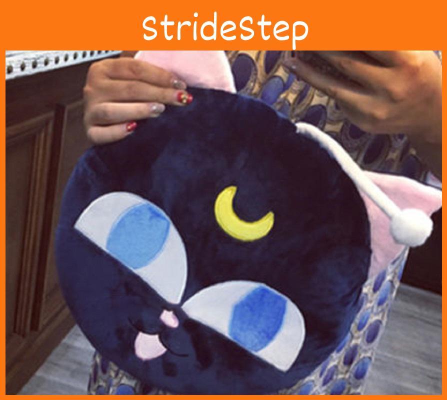 Anime Sailor Moon Pet Cat Luna P Ball Plush Beads Cushion Pillow Toy 14 Inches