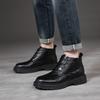 Fashion Black Men's Boots High Quality Minimalist British Style Outdoor Leisure Business Party Wedding Comfortable Motorcycle Shoes Hot