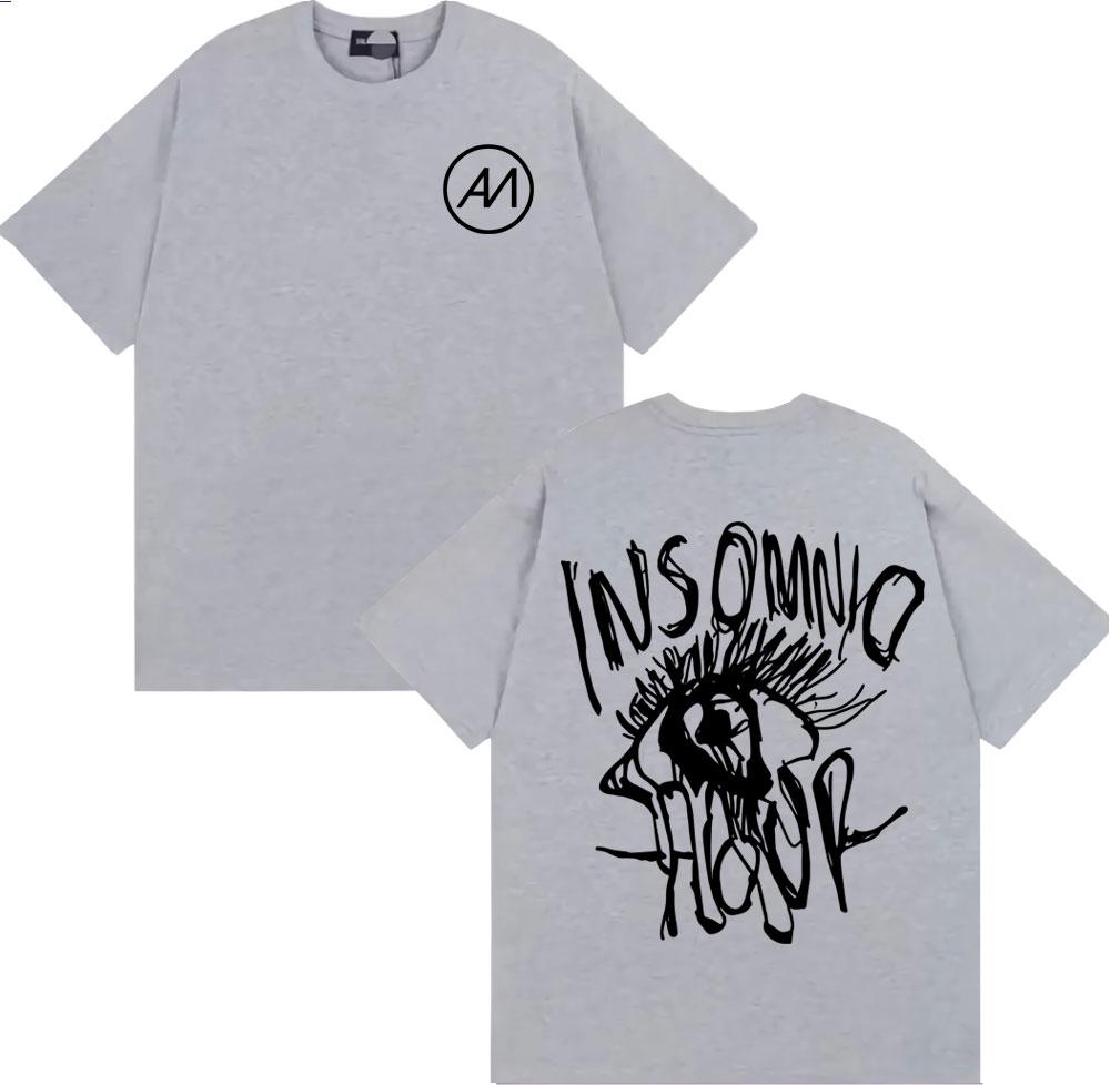 Singer Abraham Mateo Insomnio Tour Merch Tshirt Men Fashion Hip Hop Streetwear T Shirts Casual Comfort Pop music T Shirt
