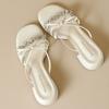 Fashion Sweet Butterfly-knot Narrow Band Slippers Women Luxury Rhinestone Design Brand Slide Sandals Comfort Elegant High Heeled Sandals