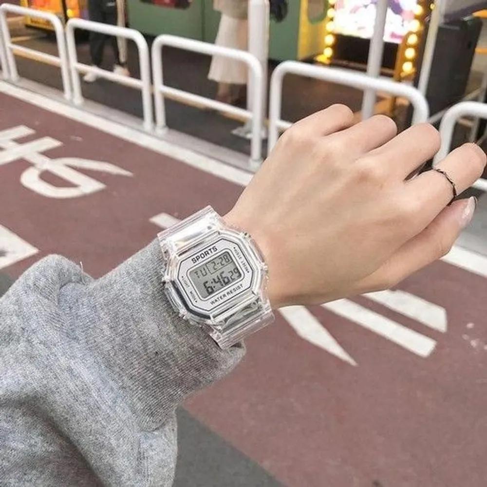 Clear Summer Watch Electronic Urethane Wrist Digital Watch (47971875) Transparent digital watch