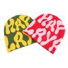 Unisex Running Acrylic Hat Jacquard Beanie Custom Logo Big Letter Knit Beanie Hat