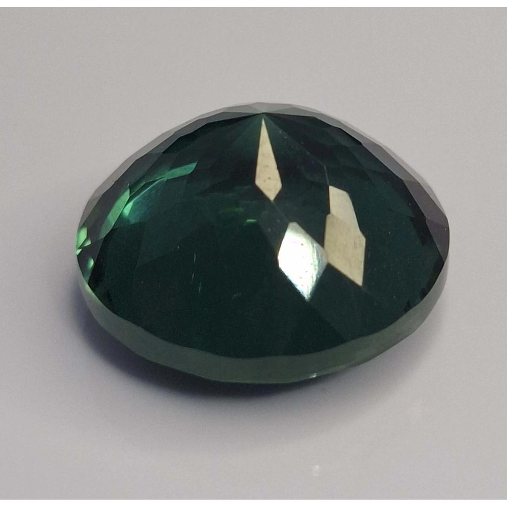 12-14 Ct Natural Green Tourmaline Round Cut Fabulous Certified Loose Gemstone