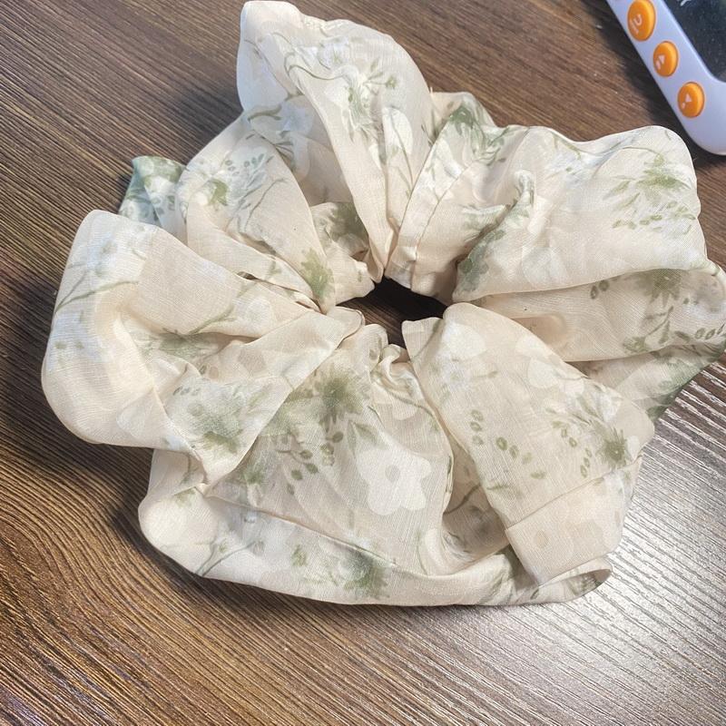 Korea Fashion Stripe Hair Rubber Bands Girls Blue Scrunchie Elastic Big Hair Tie Solid Color Silk Hair Bands Accessoires