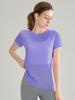 Women's Bamboo Yarn Hollowed Back Quick-Dry Yoga T-Shirt