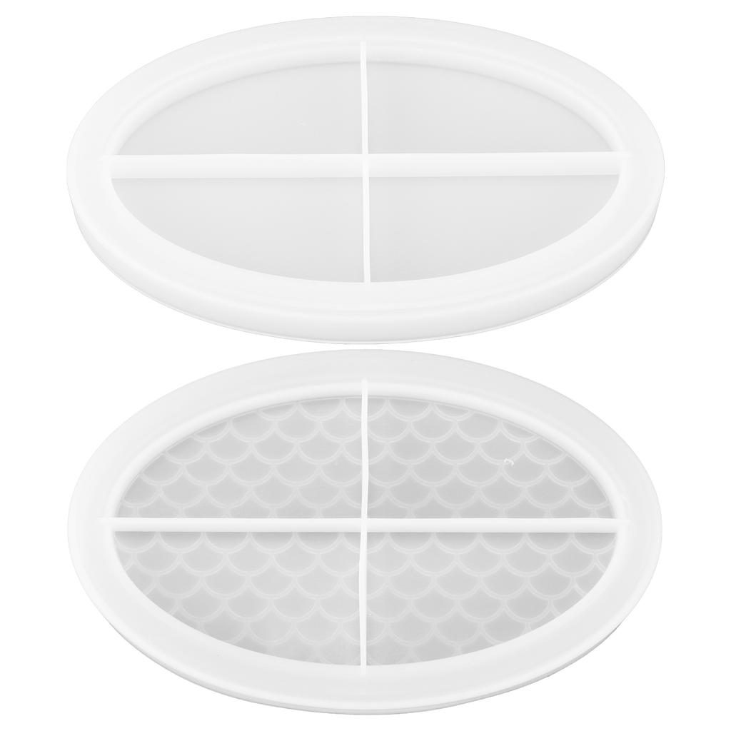 Epoxy Resin Casting Fruit Tray Mold Silicone Decorative Tray Plate DIY Mold Accessory