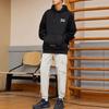 Li Ning Badfive Nur in China, Mit Fleece gefüttert, Thermisch, Locker geschnitten, Pullover mit Kapuze, Langarm, Sweatshirt, Unisex, Schwarz, AWDRD25-4