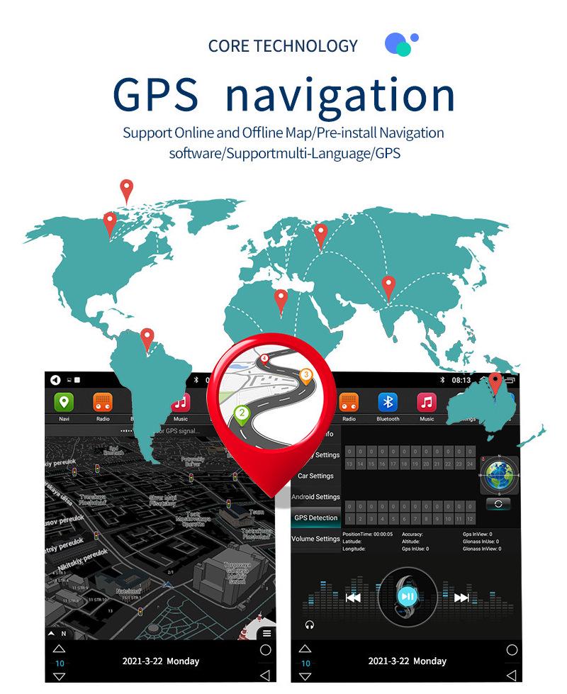 Ford Focus & Mondeo GPS Navigation System: Android HD Control with Reversing Camera