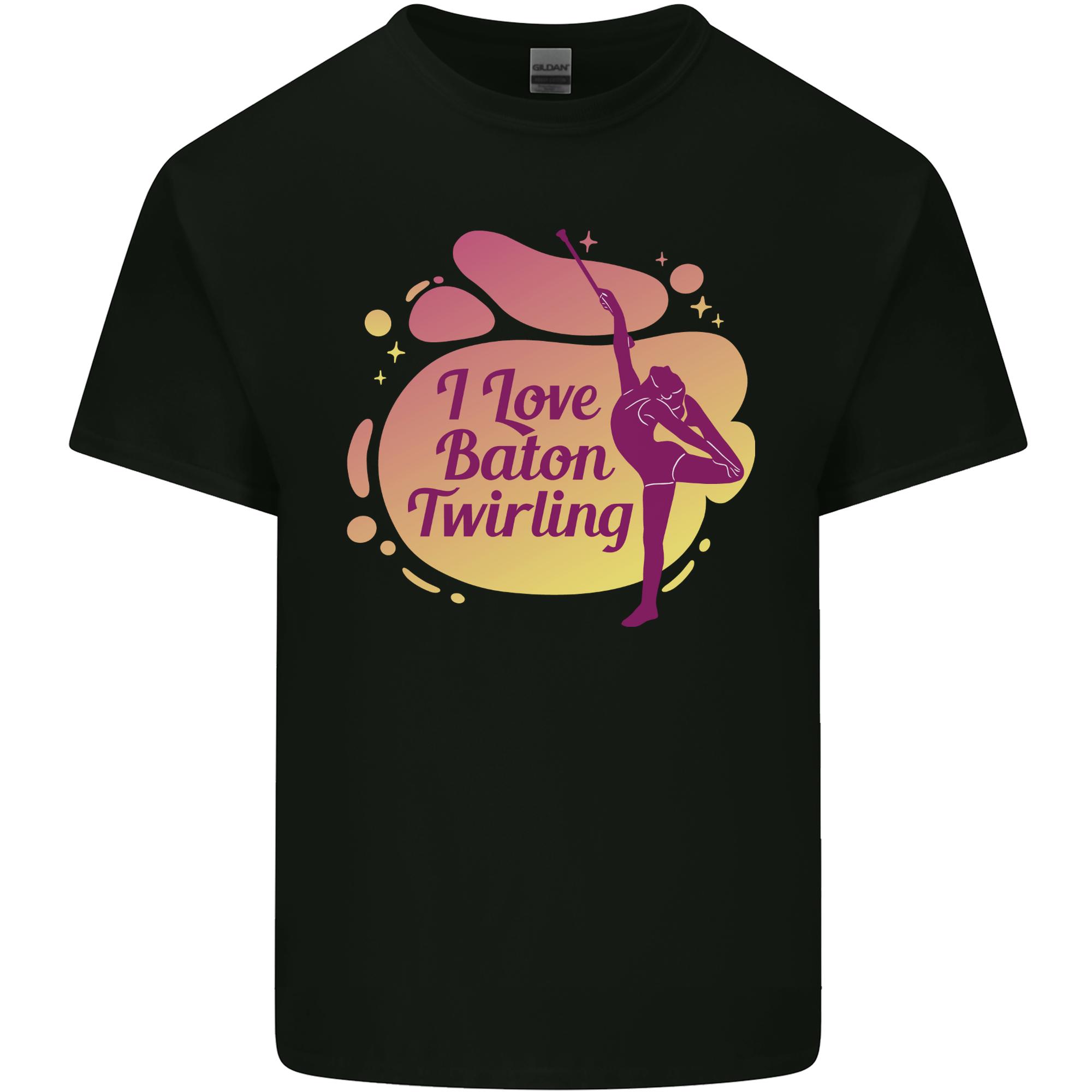I Love Baton Twirling Gymnastics Unisexs Light Cotton TShirt S