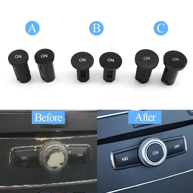 For Mercedes Benz W204 X204 W212 W207 W218 W166 W156 W176 Front Center Console Radio CD Player Button Knob ON Button Switch Cap