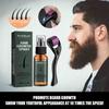 Set Spray Crescita Barba Uomo Naturale Essenza Crescita Barba Spray Idratante Nutriente Follicoli Piliferi Soluzione Nutriente per Barba