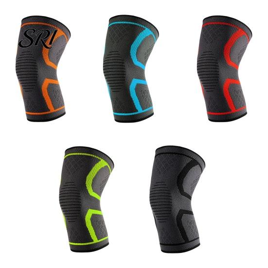 Silicone Grip Knee Sleeve Knitted Sports Brace Lightweight Breathable Compression Non-slip Women Men Elastic Outdoor Fitness Basketball Running