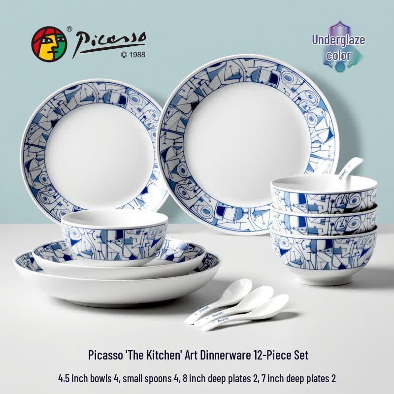 Picasso  Kitchen  Art Dinnerware 12-Piece Set