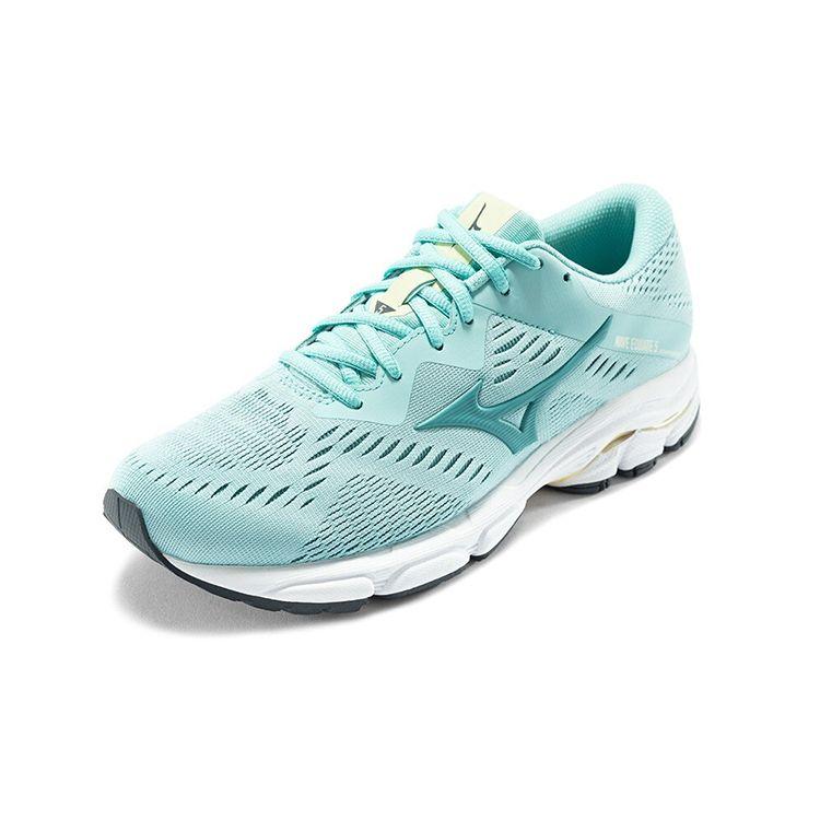 Mizuno Wave Equate Fabric Non-Slip Durable Breathable Low-Top Running Shoes Women Running Shoes Blue J1GD214831