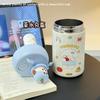 Portable Student Cartoon Water Cup Ins Wind Explosion Cute Double Drink Campus High Value Girl Portable Thermos Cup