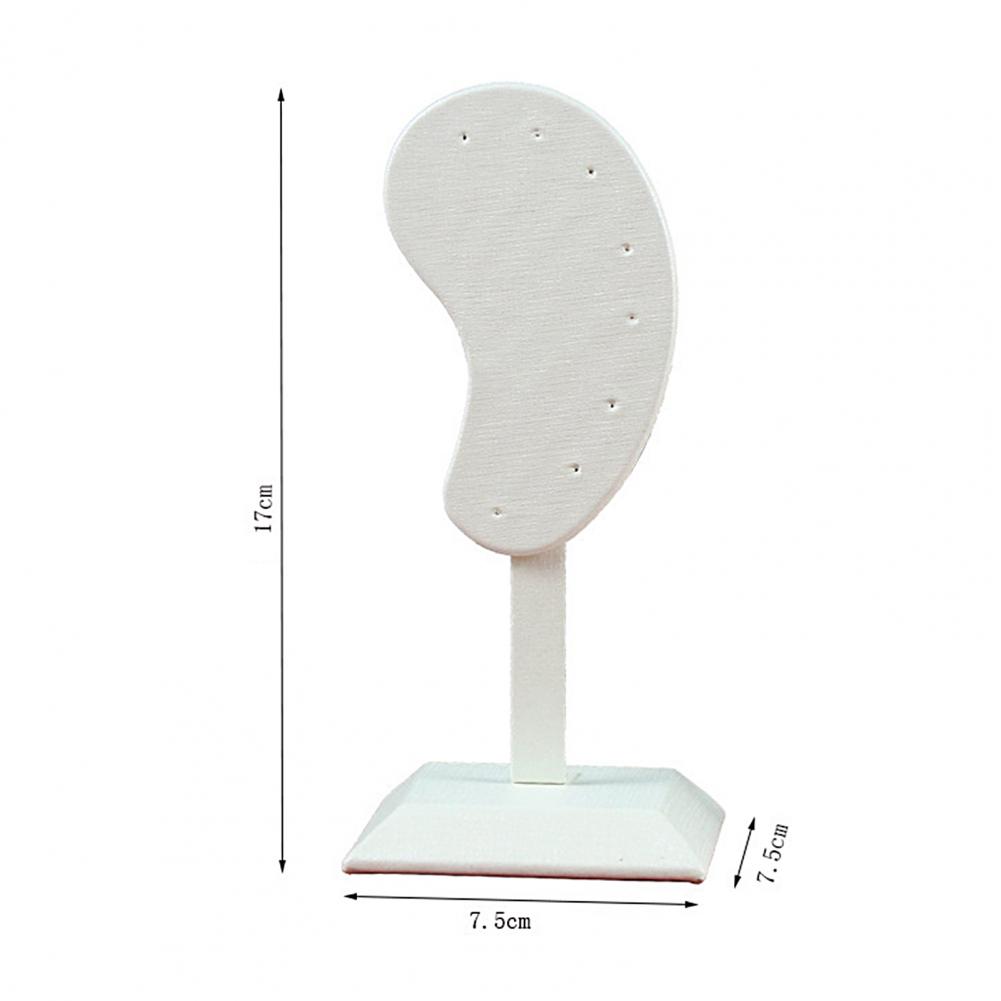 Women Earring Display Stand Muti-purpose Ear-shaped Flannel Earring Holder Organizer Earring Jewelry Packaging & Display