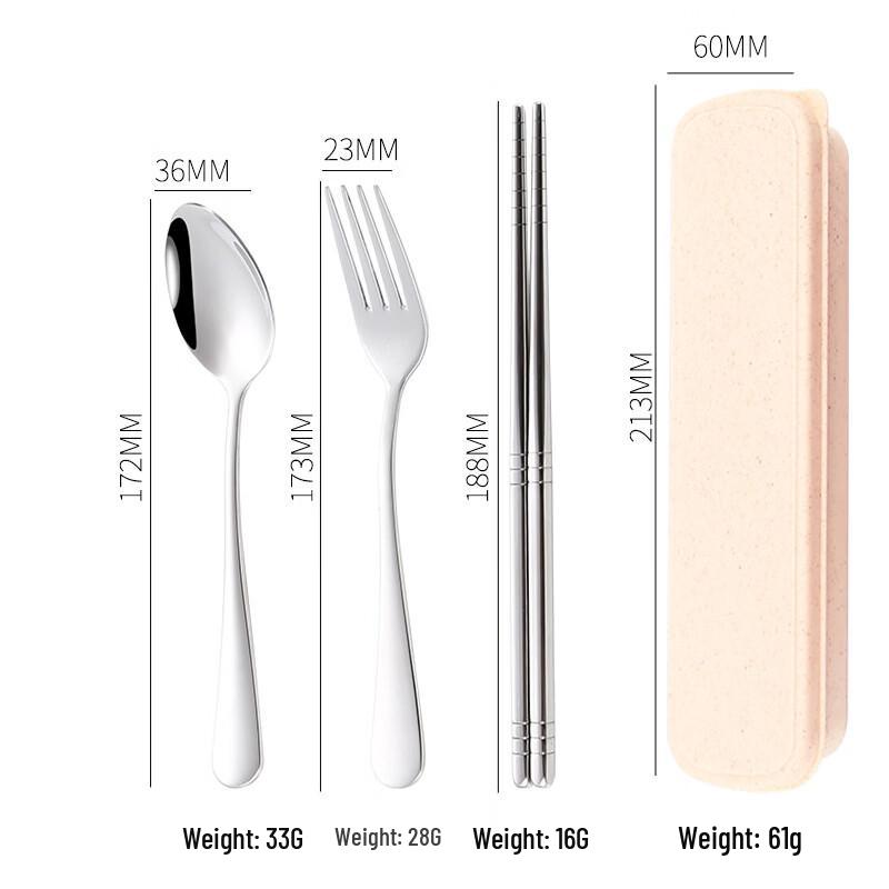 Abay Portable Stainless Steel Cutlery Set