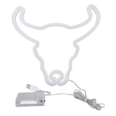 Lumière Néon Alimentée par USB ou Piles Lumière Chaude Veilleuse Néon Panneau Néon Moderne Café