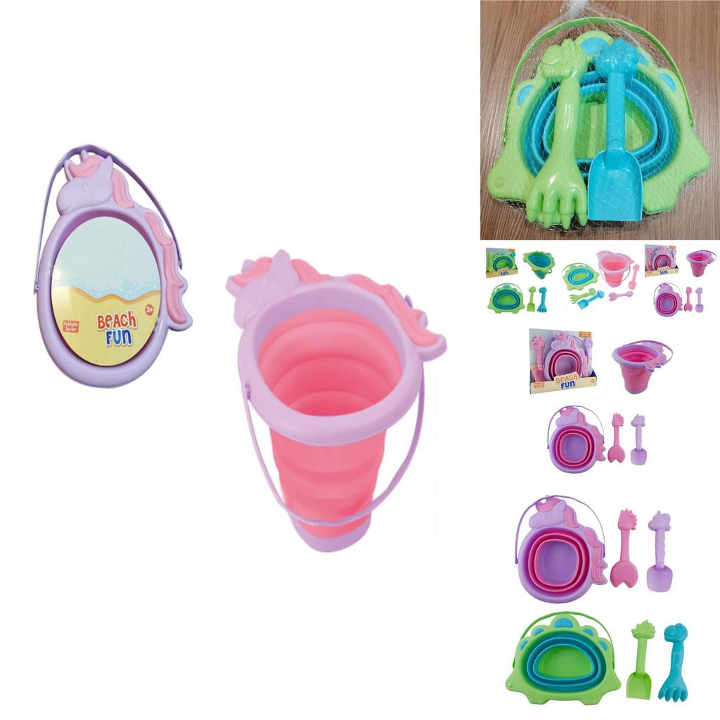 New Soft Silicone 2.5l Foldable Portable Water Bucket For Outdoor Play And Sand Fun