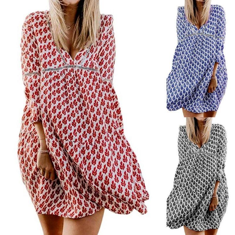 Buy Womens Mini Dresses Loose Smock 