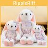 Rural Rabbit Plush Toy With Cute Floral Dress For Kids Fun And Gift Cotton Pp