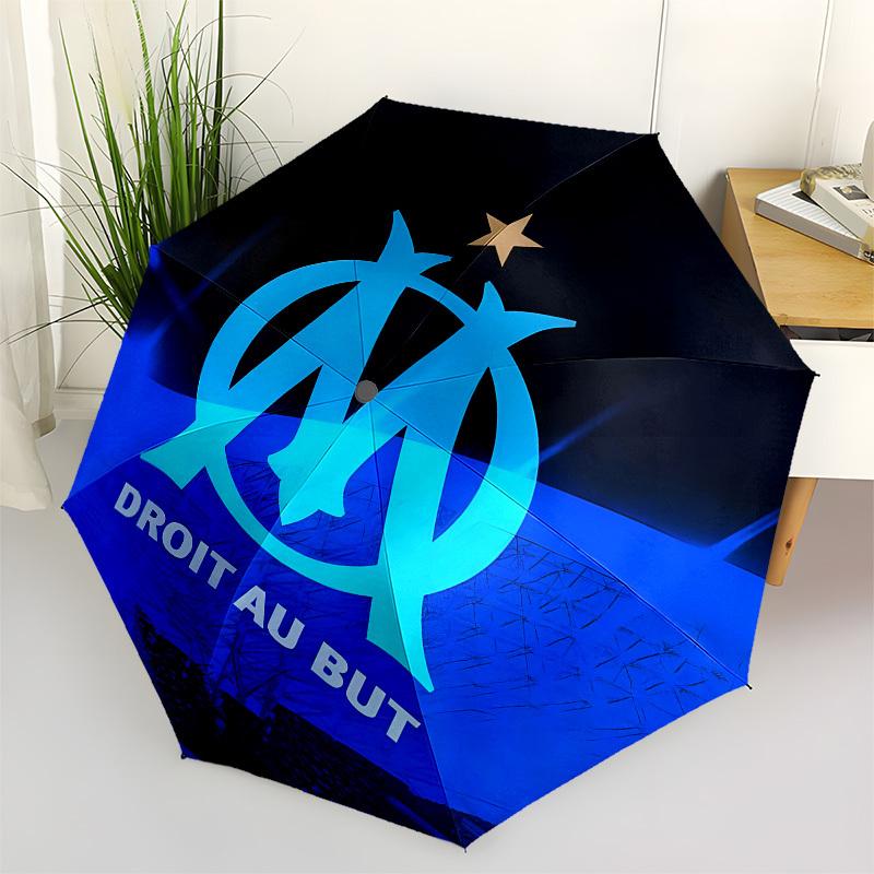 

OM Logo, Marseille Football Club- Automatic Opening and Closing, 8-rib Structure Portable Umbrella, Suitable for Men and Women in All Season