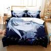 Luxury New 3D Print Anime Genshin Impact Arlecchino Bedding Set Duvet Cover Bed Set Quilt Cover Pillowcase Queen Size Boys Adult