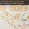 Smooth Table Cover Cloth Rectangular Desk Protection Cover Gold-embossed Tablecloth  Proposal Props