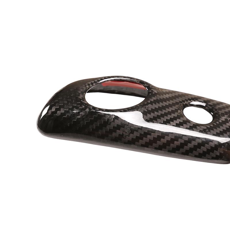 For Ford F-150 2009-2014 Real Carbon Fiber Gear Shift Knob Protect Head Shell Cover Auto Interior Modification Car Accessories