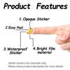Self-Adhesive Paper Decorative Stickers for Party Decorative Presents Sealing Banana 90x90mm