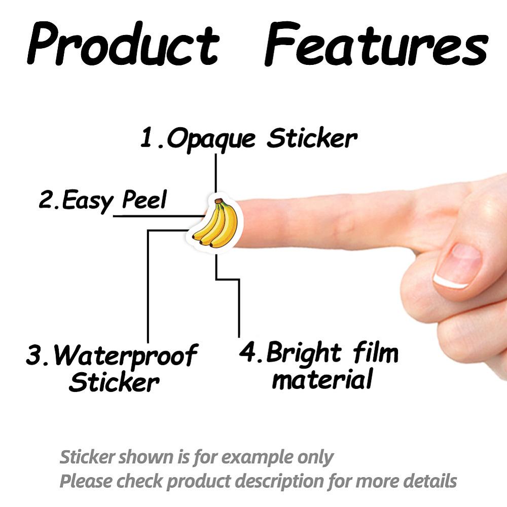 Self-Adhesive Paper Decorative Stickers for Party Decorative Presents Sealing Banana 90x90mm