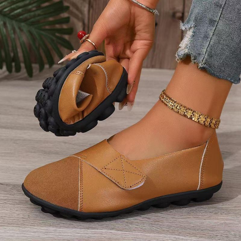 Summer New Velcro Doudou Shoes Large Size Women's Shoes One-pedal Women's Single Shoes Low-top Lazy Shoes