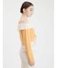 Furfur Frill Pullover RWNT251026 ORG Off-the-Shoulder Women's