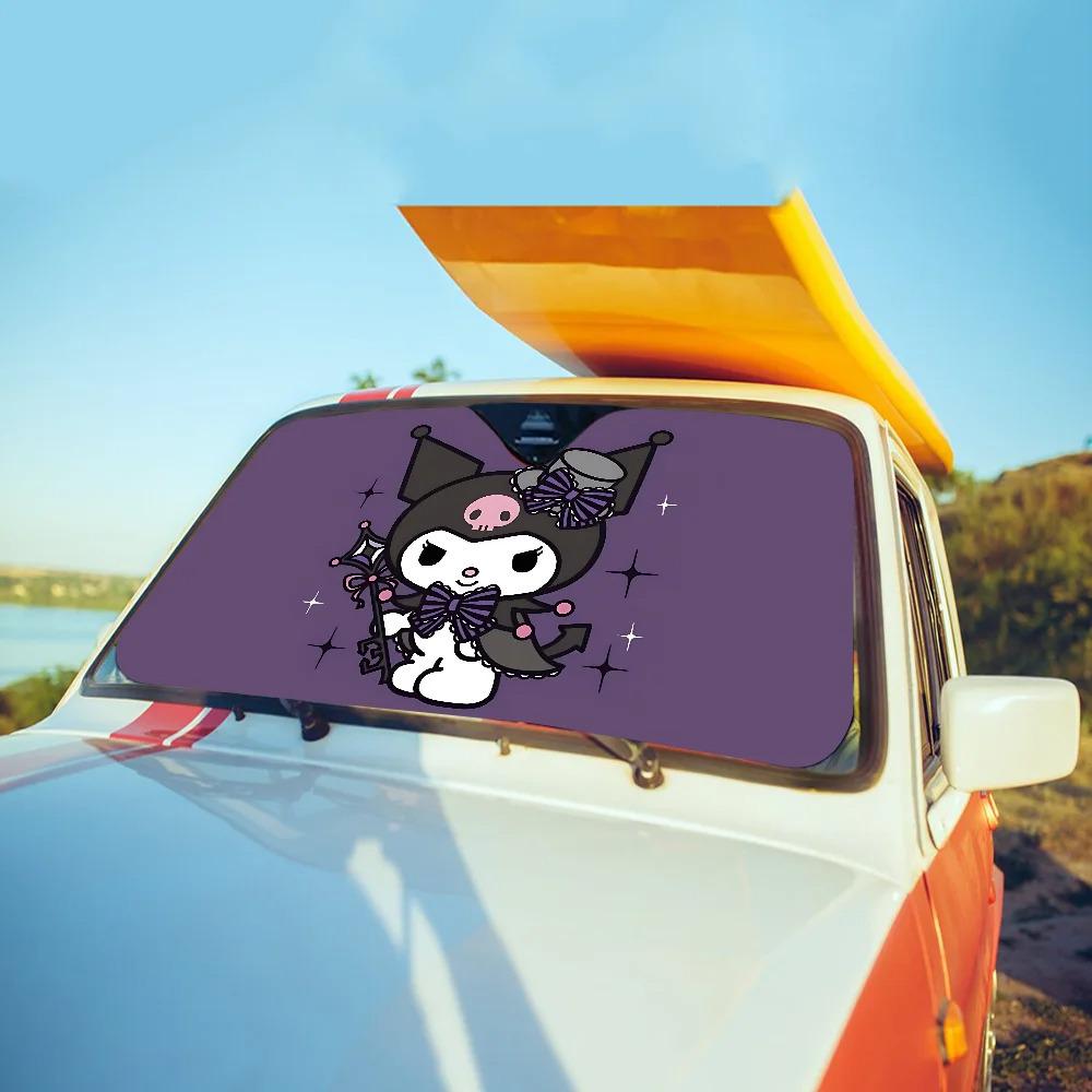 Kuromi Car Sunshade Windshield - Fun Sun Protection