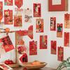 Lucky New Year Chinese Decorative Blessing Postcard for Living Room, Bedroom, Photography, and Background Wall Sticker