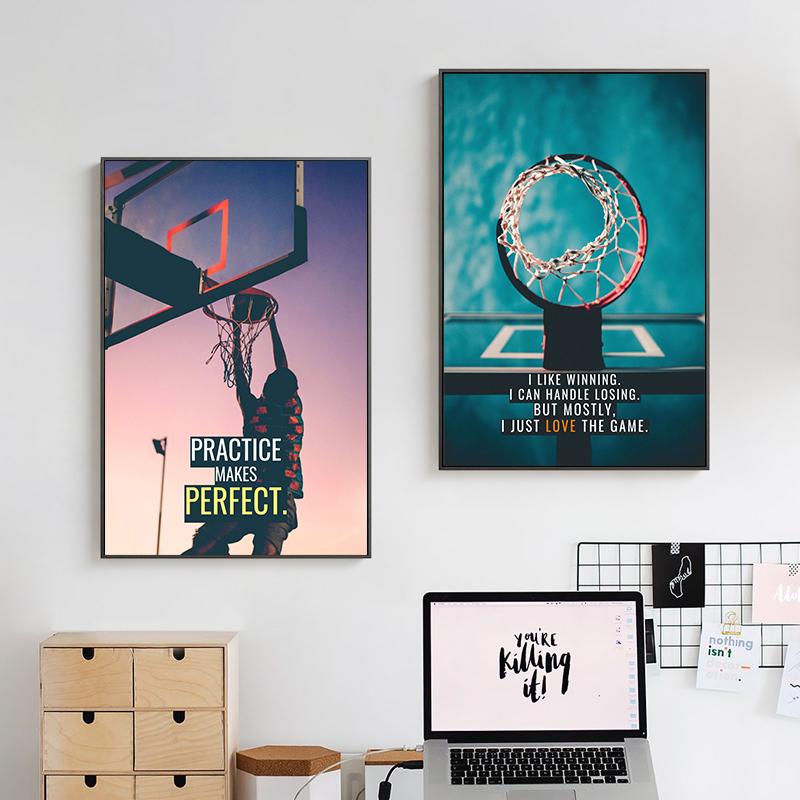 Basketball Surf Snowboarden Sport Motivation Zitat Poster Leinwand Malerei Inspirierende Wandkunst Für Wohnzimmer Wohnkultur
