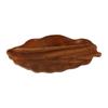 Japanese Style Wooden Leaf-Shaped Serving Plate Smooth Surface Tea Tray  Living Room