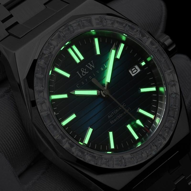 IW Top Luxury Brand Steel High Quality Mechanical Men Wristwatch Waterproof Automatic Fashion Watches For Men Japan Movement