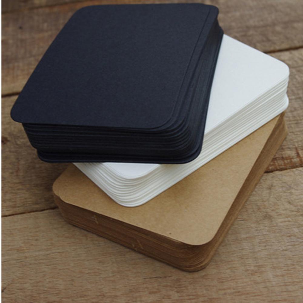 100Pcs 5.3*9cm Blank Card For Business Cards For Message And Book Name Blank Cards For Business Card Message Cards 300gsm