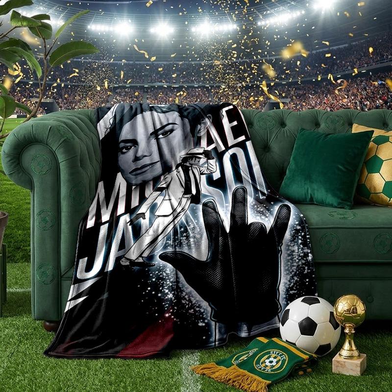 Michael Crowned Legacy Throws Blanket Flannel Blankets Plush for Couch Bed Gifts for Men Women Travel picnic blanket Christmas fan gifts