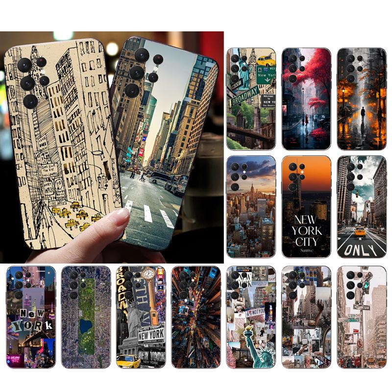 

Чехол для телефона «Улица Нью-Йорка» для Samsung S24 S23 S22 S21 S20 Ultra S20 S22 S21 S10E S20 FE S24 Plus