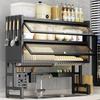 Multifunctional Kitchen Dish Rack: Dustproof Countertop Sink Storage for Bowls, Plates, and Drainers.